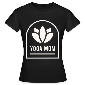 Maman yogi maman - T-shirt Femme - noir - Devant - AI Model Female 172 dark (172cm)