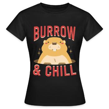 Marmotte du Jour sans fin - T-shirt Femme - noir - Devant - AI Model Female 172 dark (172cm)