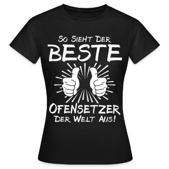 Meilleur installateur de poêles - T-shirt Femme - noir - Devant - AI Model Female 172 dark (172cm)