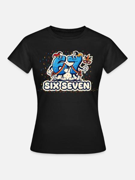 67 Six Seven Meme Kostüm Karneval Fasching 6 7 - Dame-T-shirt - sort