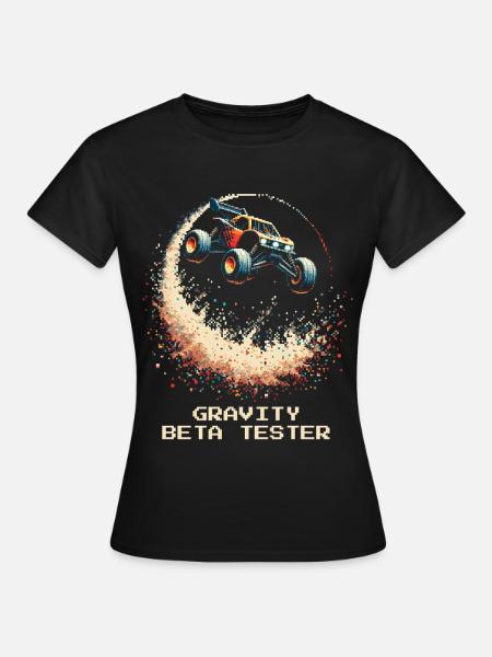 Gravitation Beta-Tester | RC Cars Stunts - Dame-T-shirt - sort