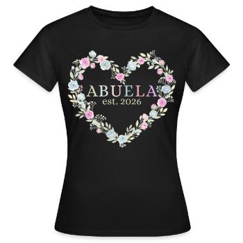 Sie ist Großmutter. 2026 Geschenk für Großmütter - Frauen T-Shirt - Schwarz - Vorne - AI Model Female 172 dark (172cm)