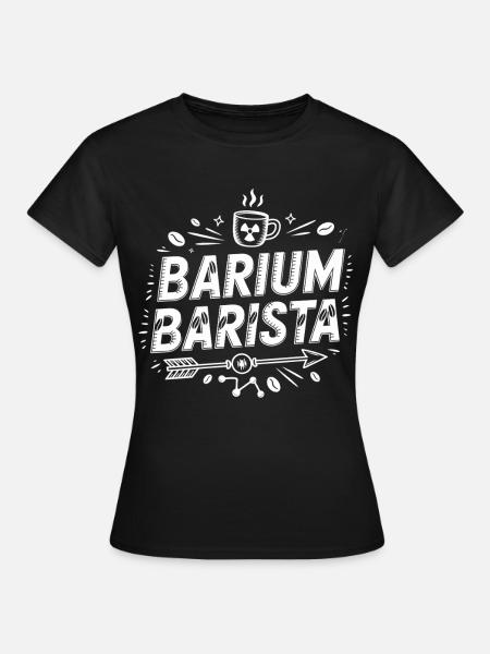 Barium Barista Coffee Science Logo - Women's T-Shirt - black