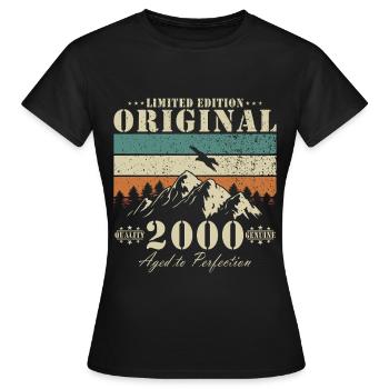 Original limité 2000 – Art mature - T-shirt Femme - noir - Devant - AI Model Female 172 dark (172cm)