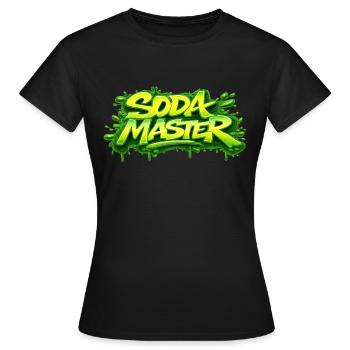 SODA-MEISTER - Frauen T-Shirt - Schwarz - Vorne - AI Model Female 172 dark (172cm)