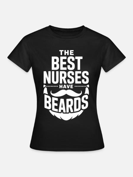 Krankenschwestern Mit Bärten - Frauen T-Shirt - Schwarz