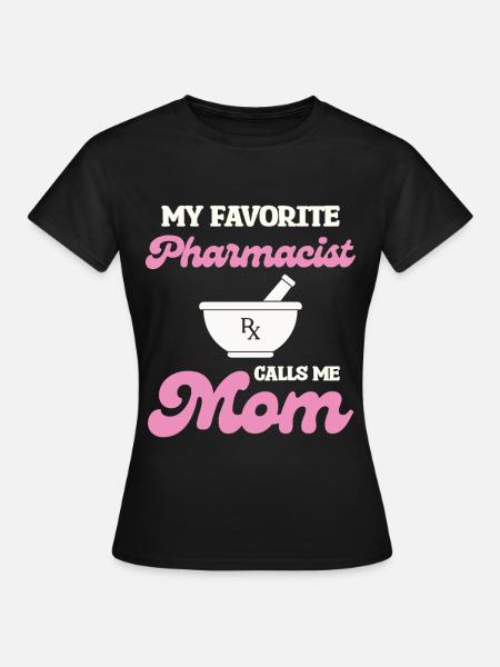Lieblingspharmazeutin Mama - Frauen T-Shirt - Schwarz