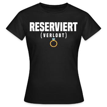 engaged - Women's T-Shirt - black - Front - AI Model Female 172 dark (172cm)
