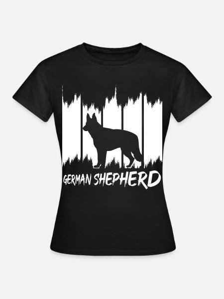 German Shepherd - Frauen T-Shirt - Schwarz