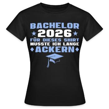 Examen de licence réussi Licence 2026 - T-shirt Femme - noir - Devant - AI Model Female 172 dark (172cm)