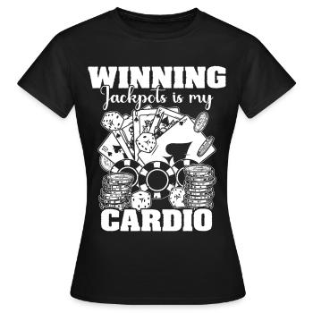 Casino - T-shirt Femme - noir - Devant - AI Model Female 172 dark (172cm)