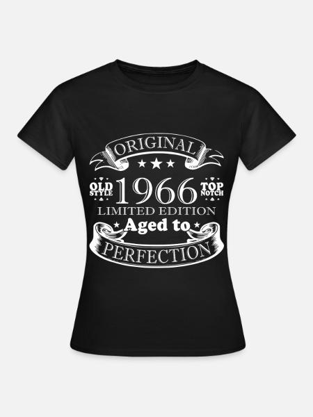 Jahrgang 1966 Original Vintage Retro Geburtstag - Frauen T-Shirt - Schwarz