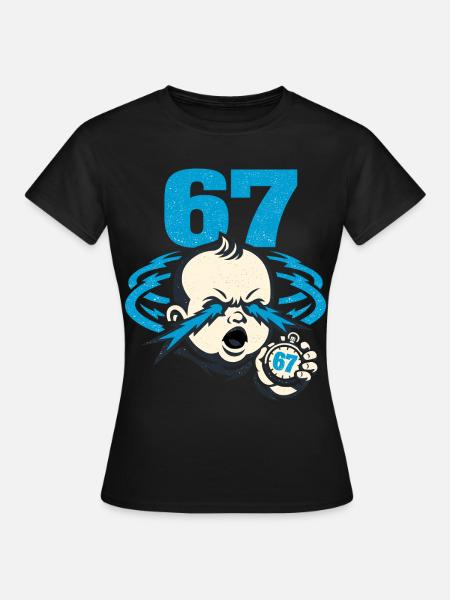 67 six seven - gen z - Frauen T-Shirt - Schwarz