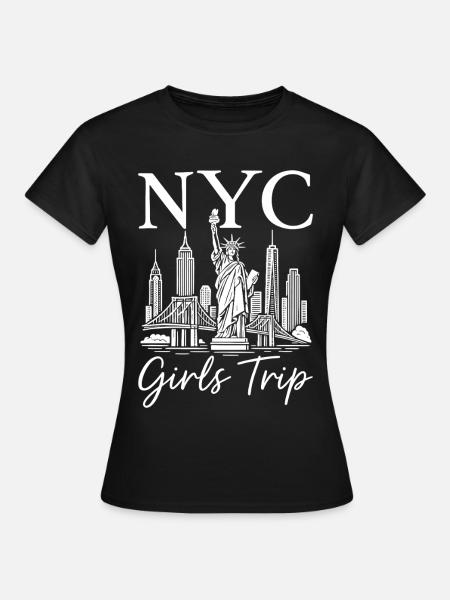 NYC Girls Trip - Frauen T-Shirt - Schwarz