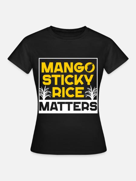 Mango Sticky Reis - Frauen T-Shirt - Schwarz