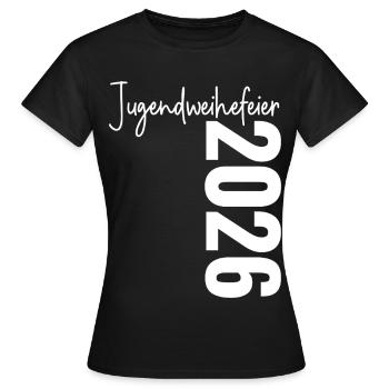 Cérémonie de consécration de la jeunesse 2026 - T-shirt Femme - noir - Devant - AI Model Female 172 dark (172cm)
