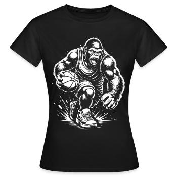 Primal Court Force - Women's T-Shirt - black - Front - AI Model Female 172 dark (172cm)