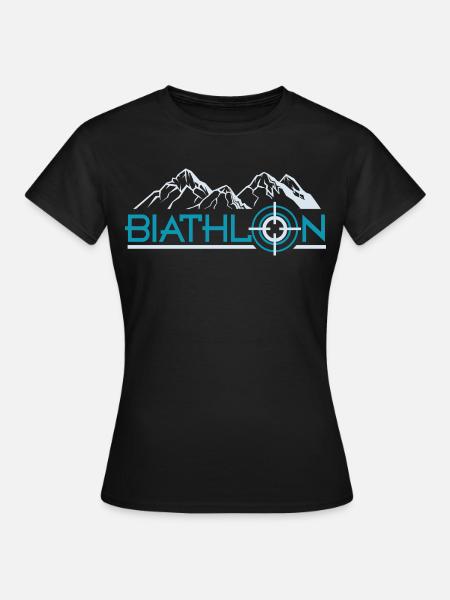 biathlon - Frauen T-Shirt - Schwarz