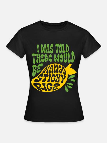 Mango Sticky Reis - Frauen T-Shirt - Schwarz
