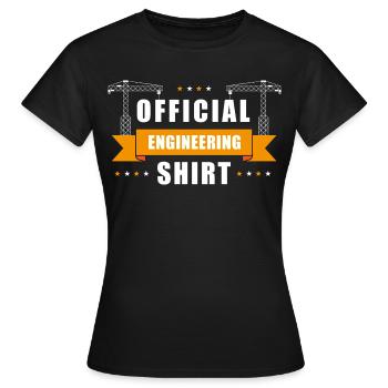 Offizielles Ingenieursshirt - Frauen T-Shirt - Schwarz - Vorne - AI Model Female 172 dark (172cm)