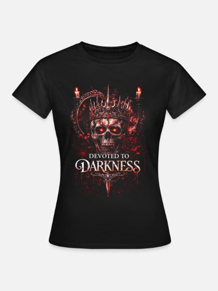 Dark Romance Booktok Devoted To Darkness - Frauen T-Shirt - Schwarz