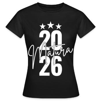 Maturité 2026 - T-shirt Femme - noir - Devant - AI Model Female 172 dark (172cm)