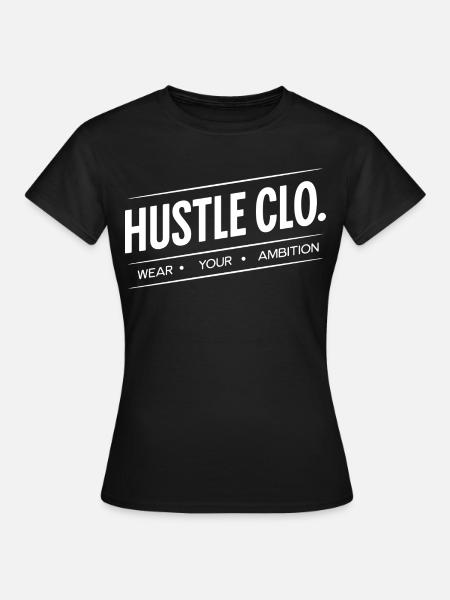 Hustle Clo Ambition Logo - Frauen T-Shirt - Schwarz