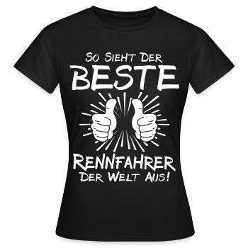 Bester Rennfahrer - Frauen T-Shirt - Schwarz - Vorne - AI Model Female 172 dark (172cm)