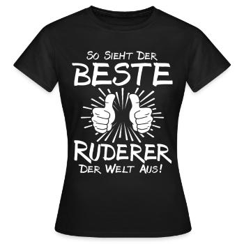 Best rower - Women's T-Shirt - black - Front - AI Model Female 172 dark (172cm)