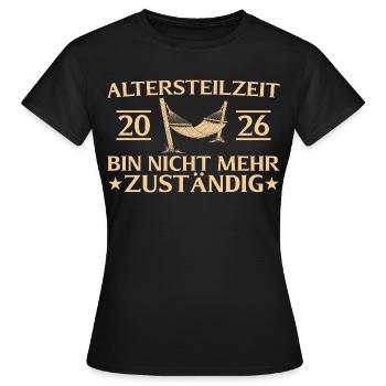 Retrait partiel 2026 cadeau d’adieu anticipé - T-shirt Femme - noir - Devant - AI Model Female 172 dark (172cm)