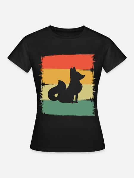 Fuchs - Frauen T-Shirt - Schwarz