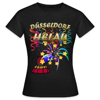 Düsseldorf Helau Carnival - Women's T-Shirt - black - Front - AI Model Female 172 dark (172cm)