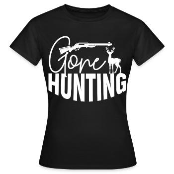Gone Hunting - Frauen T-Shirt - Schwarz - Vorne - AI Model Female 172 dark (172cm)