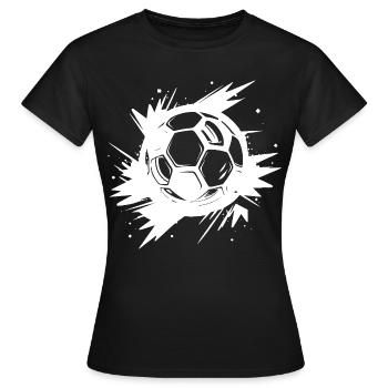 Fußball Streetart - Frauen T-Shirt - Schwarz - Vorne - AI Model Female 172 dark (172cm)