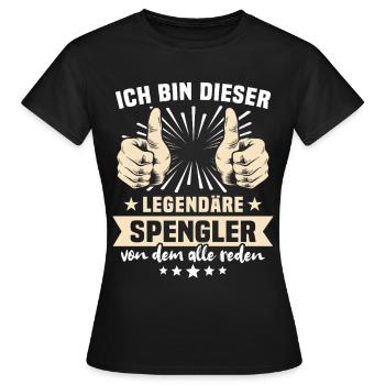Expressions de Spengler - T-shirt Femme - noir - Devant - AI Model Female 172 dark (172cm)