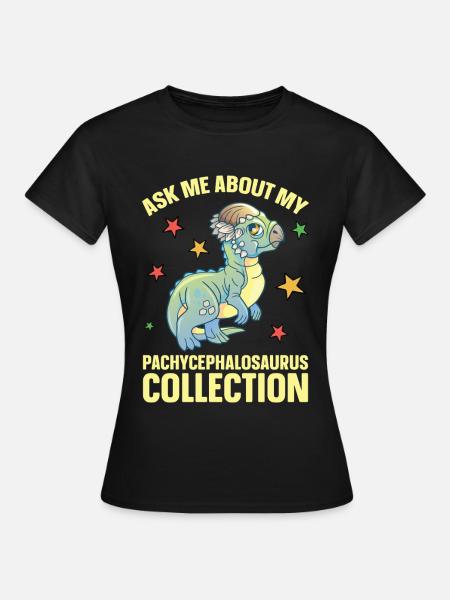 Pachycephalosaurus Plüschtier Dinosaurier - Frauen T-Shirt - Schwarz