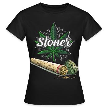 Stoner - T-shirt Femme - noir - Devant - AI Model Female 172 dark (172cm)