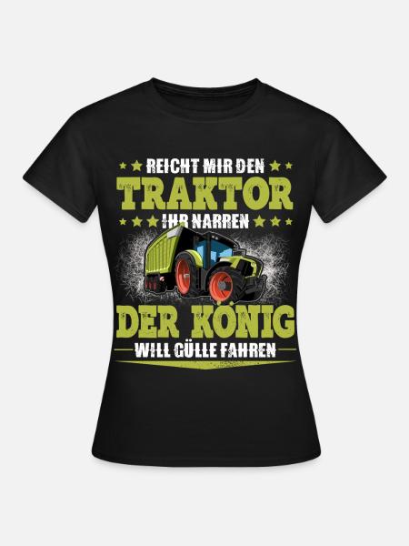 Landwirt Traktor - Frauen T-Shirt - Schwarz
