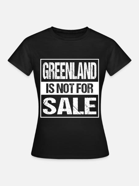 Greenland Is Not For Sale - Dame-T-shirt - sort