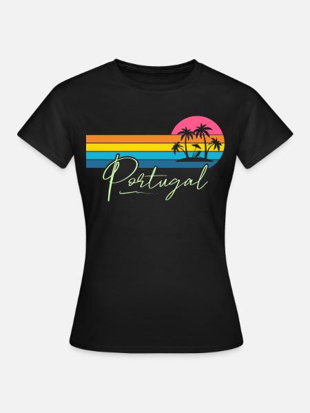 Portugal - Frauen T-Shirt - Schwarz