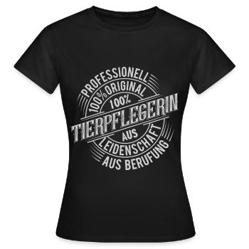 Animal keeper - Women's T-Shirt - black - Front - AI Model Female 172 dark (172cm)