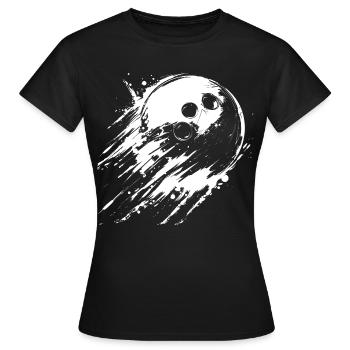 Bowlingkugel - Frauen T-Shirt - Schwarz - Vorne - AI Model Female 172 dark (172cm)