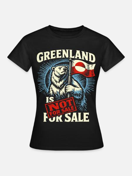 Grönland Nicht Verkaufbar Polarbär Lustig - T-shirt dam - svart