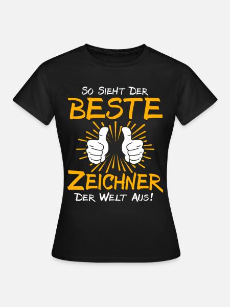 Zeichner Geschenkidee - Frauen T-Shirt - Schwarz
