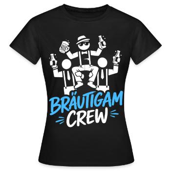 Enterrement de vie de garçon T-shirt hommes Grondement de fête de garçon - T-shirt Femme - noir - Devant - AI Model Female 172 dark (172cm)