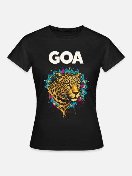Goa Leopard Mandala - Women's T-Shirt - black