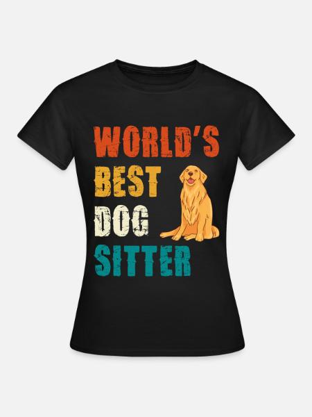 Weltbester Hundesitter - Frauen T-Shirt - Schwarz