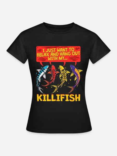 Zahnkarpfen Killfisch Zahnkärpflinge - Frauen T-Shirt - Schwarz