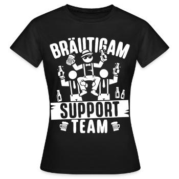 T-shirt de fête de garçon Hommes Grondement de fête de garçon - T-shirt Femme - noir - Devant - AI Model Female 172 dark (172cm)