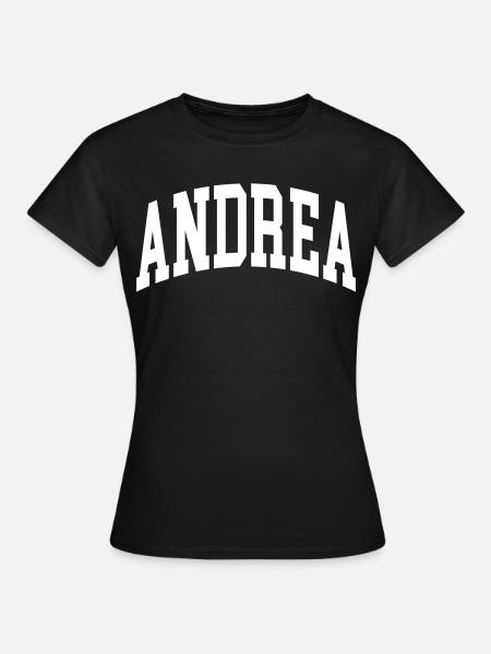 Andrea - Frauen T-Shirt - Schwarz